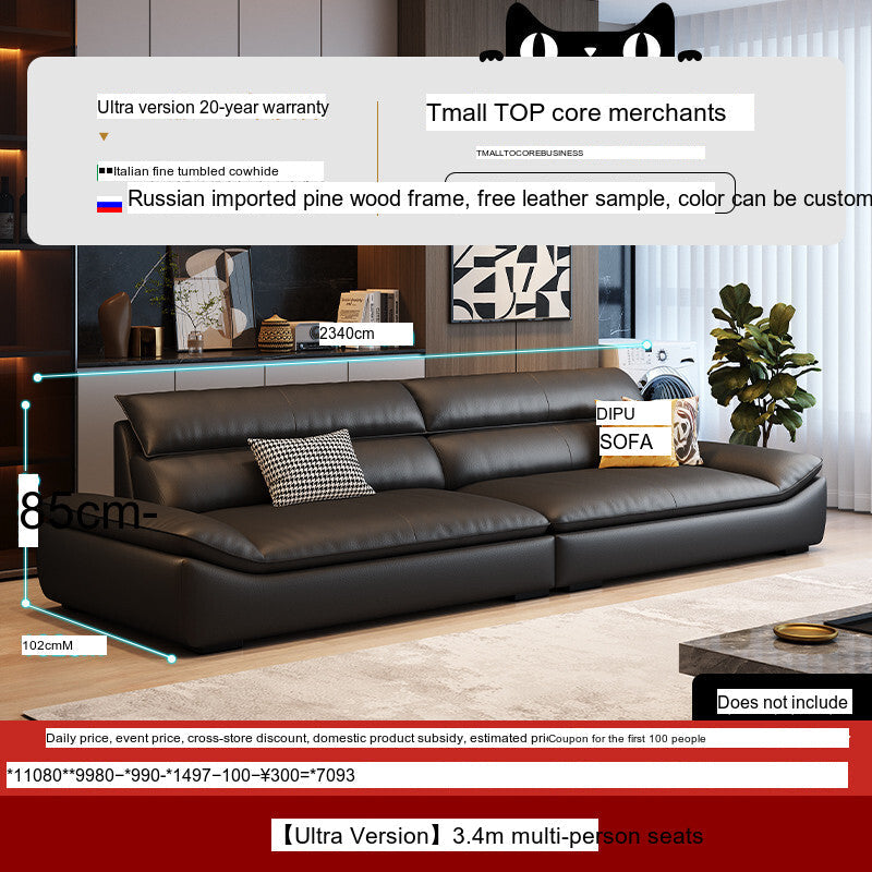 DIPU Roman Modern Leather Sofa from DIPU