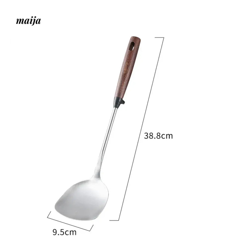CAROTE Stainless Steel Spatula with Walnut Handle from HOBBYTREE
