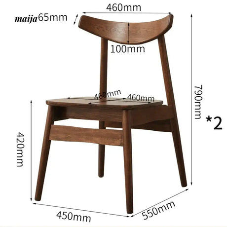 XIXI Writers Solid Wood Chair from XIXI