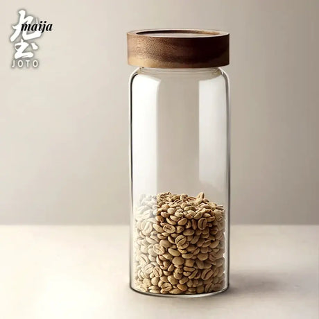 JOTO Eleven Color Glass Storage Tank Solid Wood Lid from MOSE