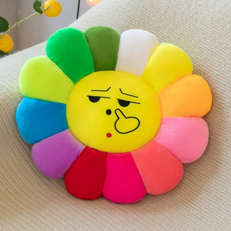 WANBAOLE Sunny Sunflower Plush Sofa Cushion from WANBAOLE
