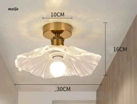 GVG Lotus Leaf Crystal Ceiling Light from GVG