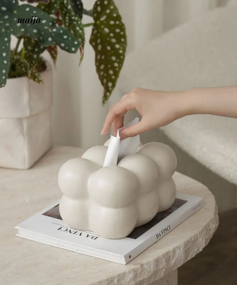 Marshmallow Ceramic Tissue Box from maija