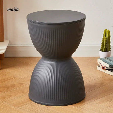 Pastel Hourglass Plastic Stool from Yishengtao