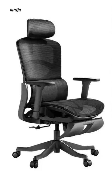 Black and White Ergonomic Office Chair from Hbada