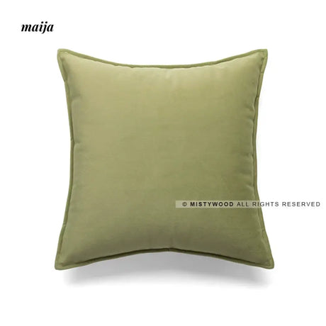 MISTYWOOD Green Pillow for Bedside or Sofa from MISTYWOOD