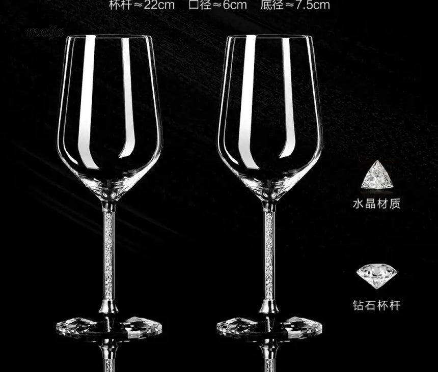 Diamond Stem Red Wine Glass from KEYHUAN