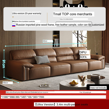 DIPU Kody Modern Retro Leather Sofa from DIPU