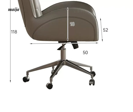 Brentwood Saddle Leather Office Desk from AI