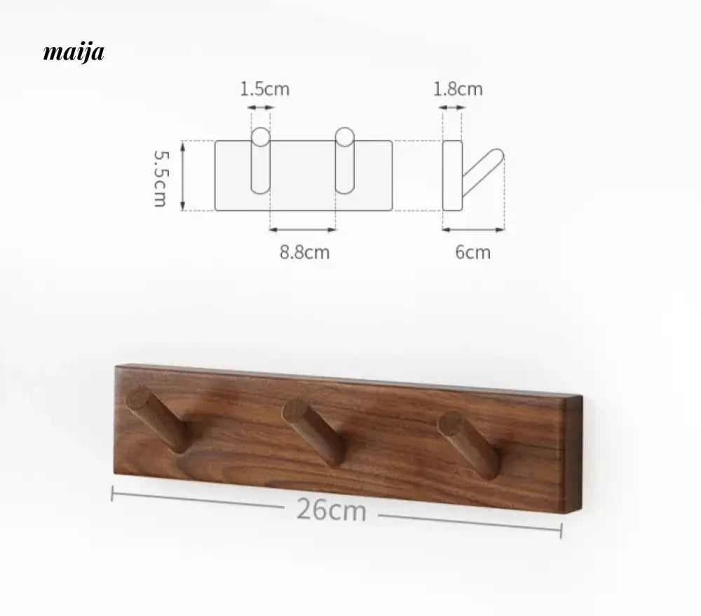 KIMACHI Wooden Load Bearing Coat Hooks from KIMACHI