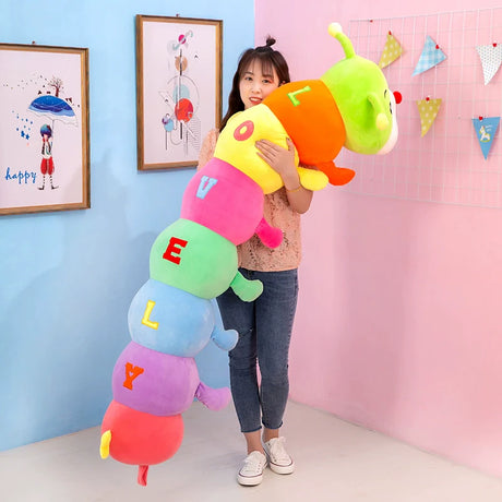 WANBAOLE Atticus Colorful Caterpillar Plush Gift from WANBAOLE