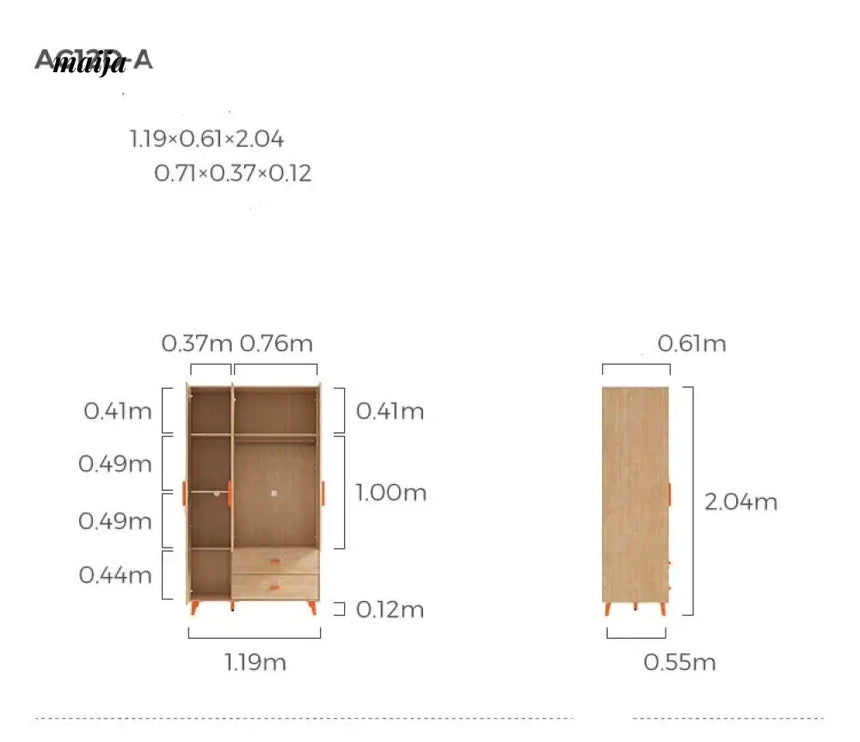 LINSYKIDS Gwen Wooden Wardrobe from LINSY KIDS
