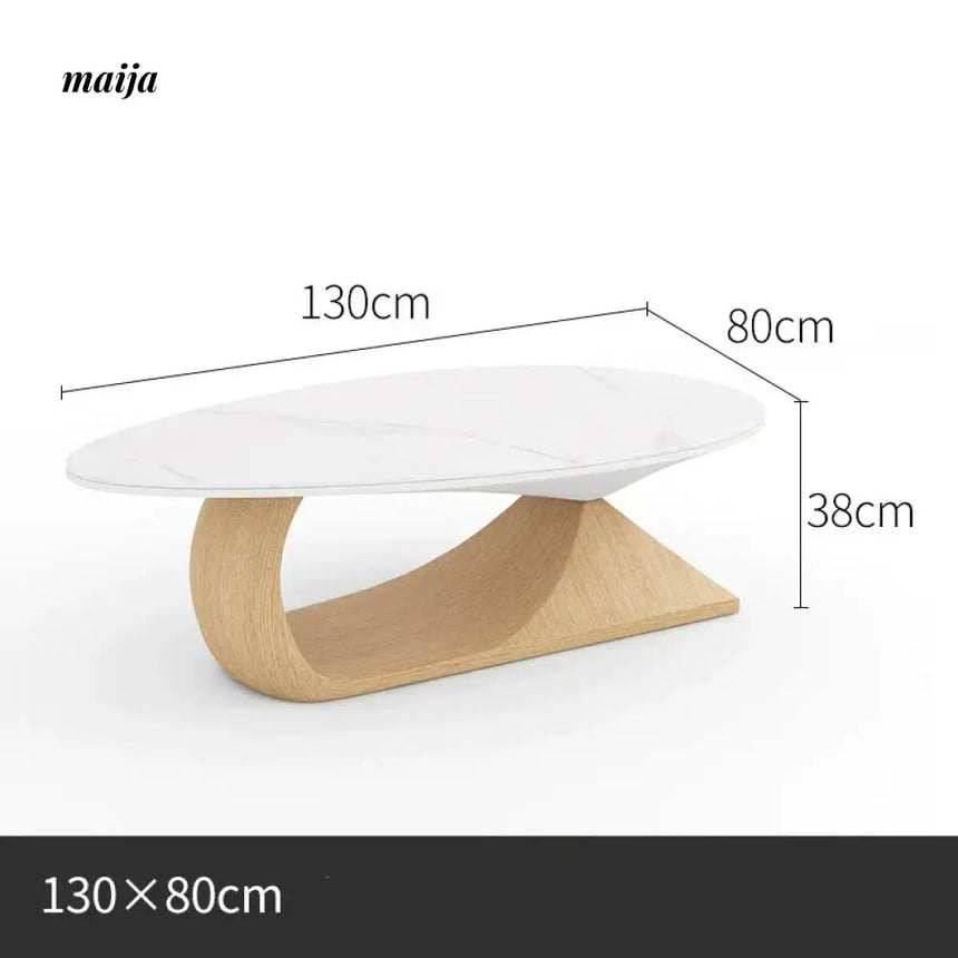 NAVI Snow Mountain Stone Top Coffee Table from NAVI