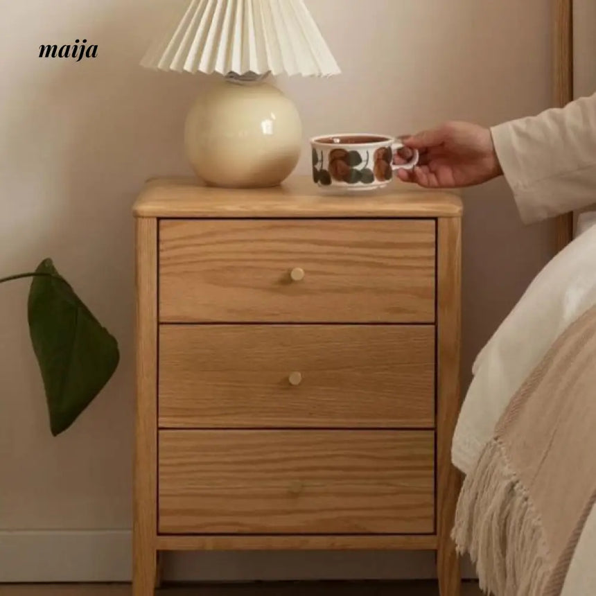 GENJI Andy Solid Wood Bedside Table from GENJI