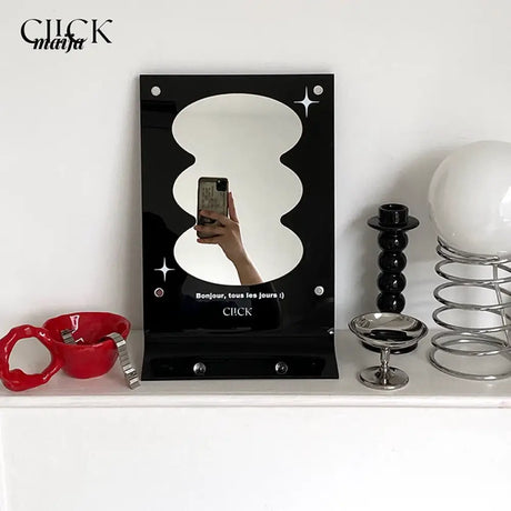 CLICK Shining Acrylic Makeup Mirror with Irregular Frame from CLICK