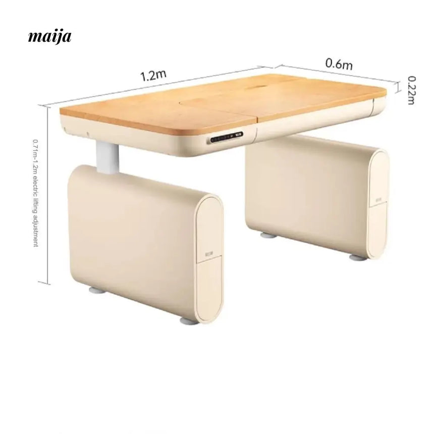 Black and White N5 Smart Electric Lift Table from Hbada