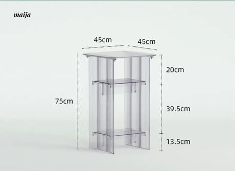 PUMPKIN BOX Nordic Acrylic Tall Table from PUMPKIN BOX