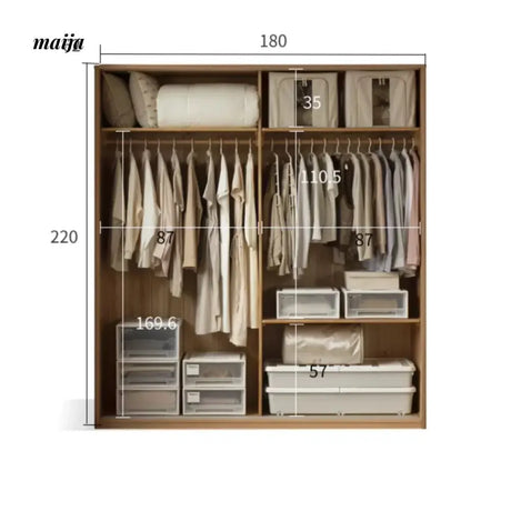 GENJI Hiba Solid Wood Sliding Door Wardrobe from GENJI