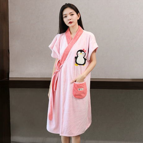 NUANYOU Wearable Bath Towel with Bathrobe from Nuanyou