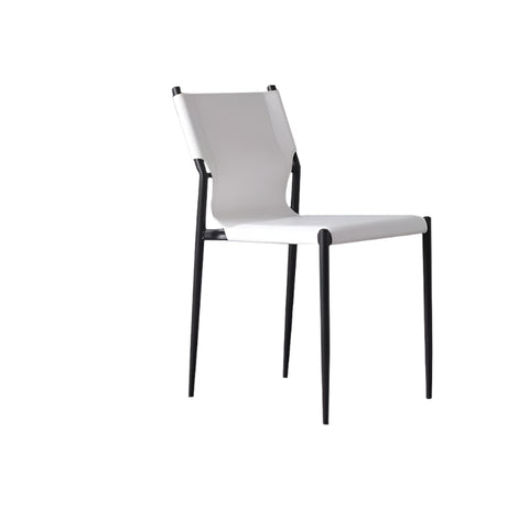 YUEMAI Matteo Italian Saddle Leather Stack Chair from YUEMAI