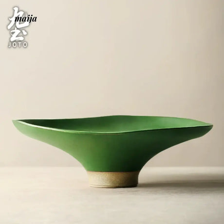 JOTO Japanese Rough Pottery Fruit Plate Sushi Tableware from JOTO