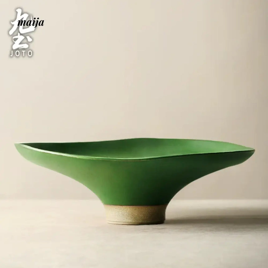 JOTO Japanese Rough Pottery Fruit Plate Sushi Tableware from JOTO
