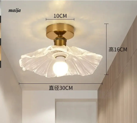 GVG Lotus Leaf Crystal Ceiling Light from GVG