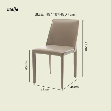 LAZYSPACE Grace Leather Dining Chair from LAZYSPACE