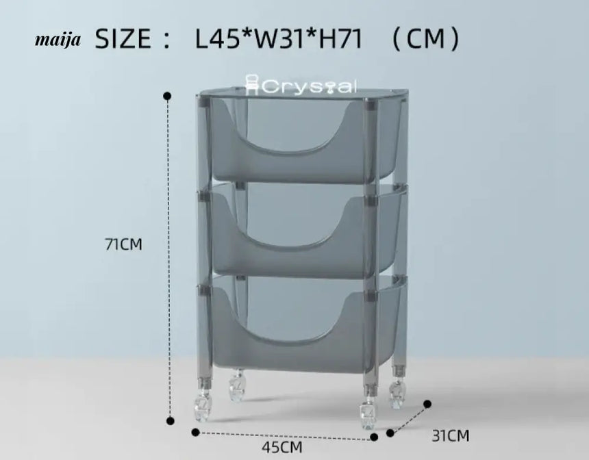 Acrylic Cloudy Snack Trolley