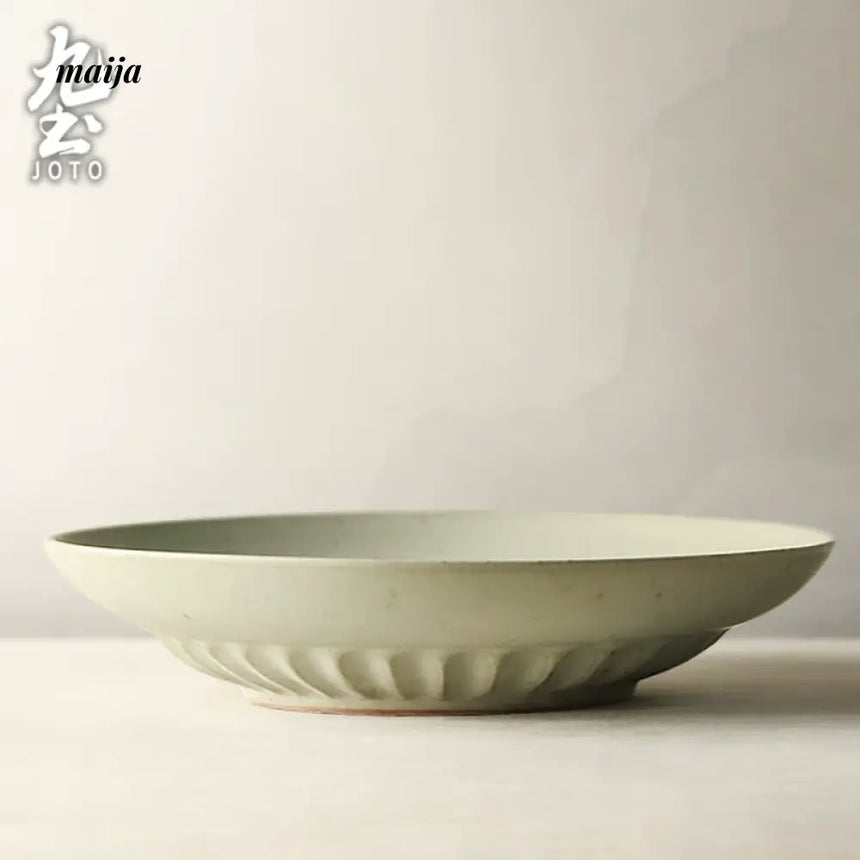 JOTO Japanese Round Plate Creative Retro Tableware from JOTO