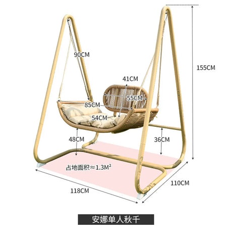 MOJIA Fiore Indoor Hanging Swing Chair for Ultimate Comfort from MOJIA
