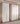 AIWO Lucille European Pine Cream Wardrobe with Dressing Table from AIWO