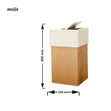MUSN Cream Wind Trash Bin from MUSN
