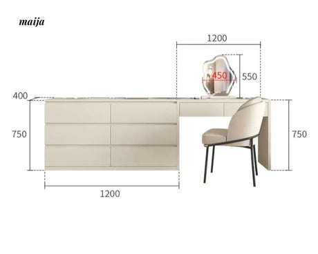 MEIHOUSE Universal Dressing Table Advanced Bedroom Storage System from MEIHOUSE