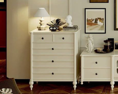 LINYUE Noelle French Solid Wood Eight-Drawer Sideboard from LINYUE