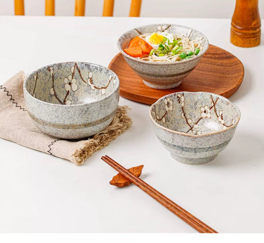 OKADA YAKI Five-Color Noodle Bowl Set from OKADA YAKI