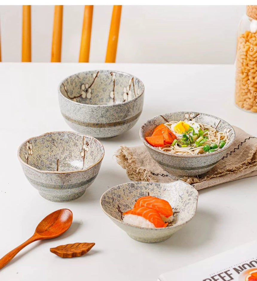 OKADA YAKI Five-Color Noodle Bowl Set from OKADA YAKI