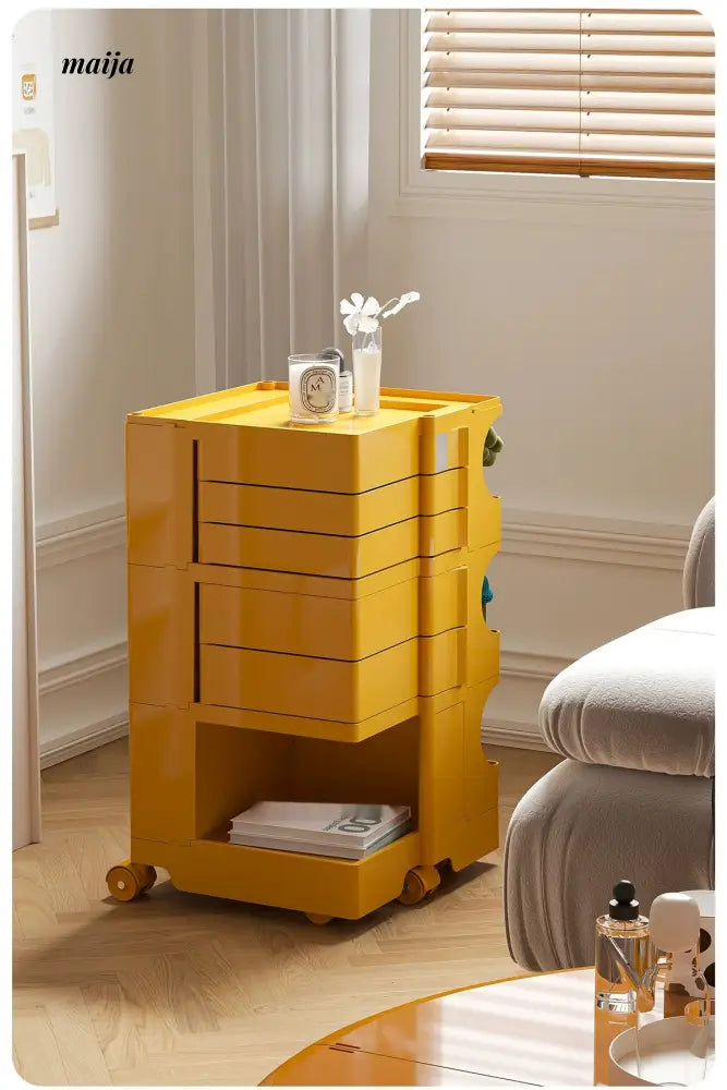 LOWERLEFT Bobby Rotating Storage Cart from Lower Left