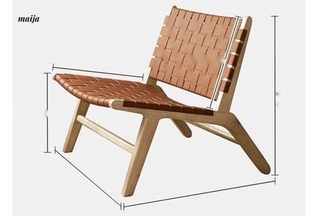 19 DREAM SPACE Saddle Leather Lounge Chair from 19 DREAM SPACE