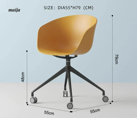 LOWERLEFT Rotating Computer Chair from Lower Left
