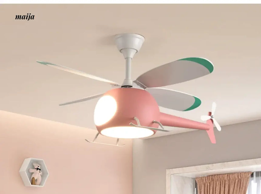 GVG Helicopter Cartoon Air Fan Ceiling Lamp from GVG