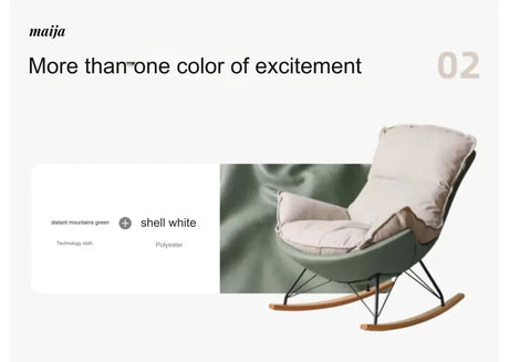 GENJI Eggshell Rocking Chair from GENJI