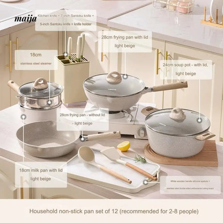 CAROTE Non-Stick Frying Pot Set for Home Use from CAROTE