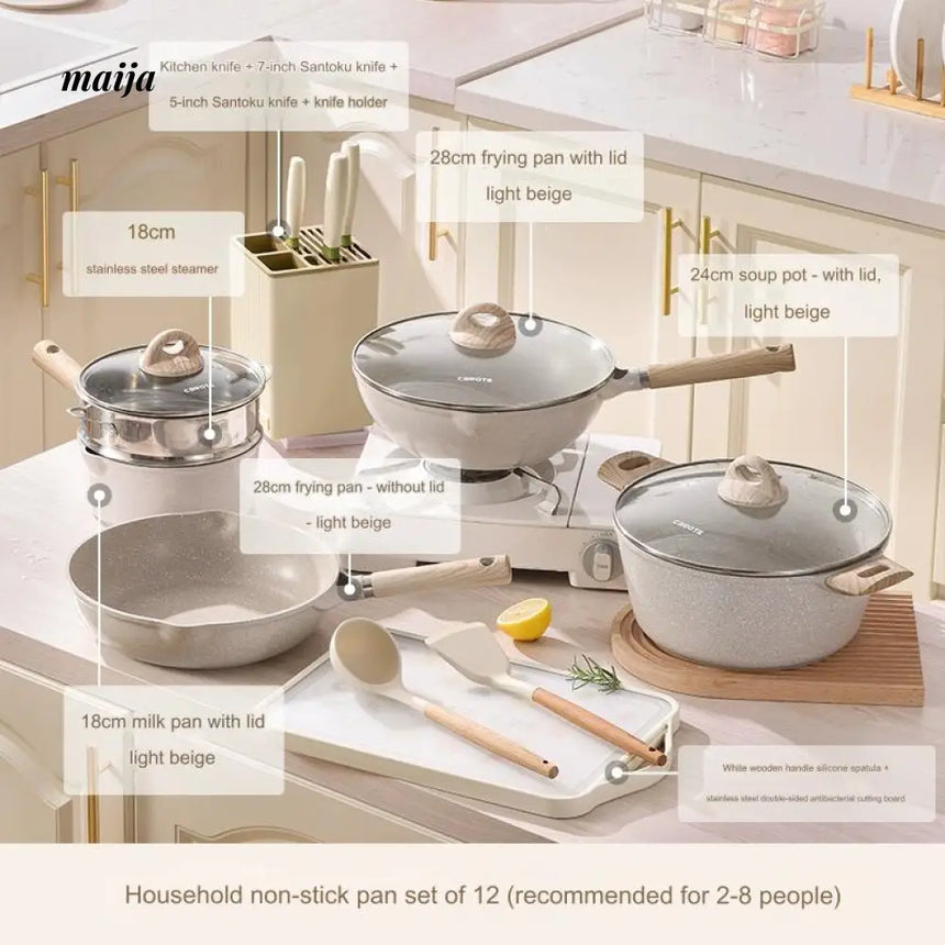 CAROTE Non-Stick Frying Pot Set for Home Use from CAROTE