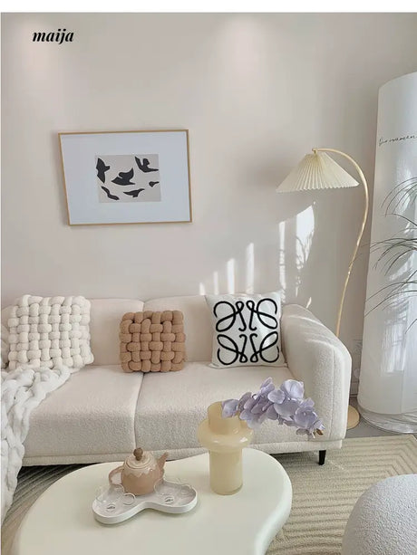 MISTYWOOD Black and White Grid Pattern Pillow from MISTYWOOD