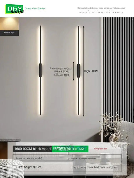 GVG Burke Long Line LED Wall Lamp from GVG