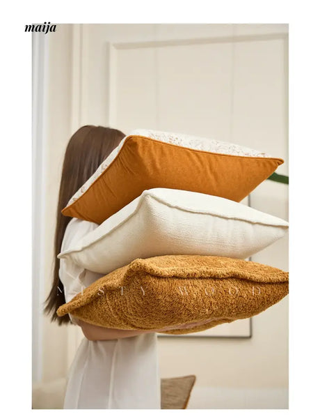 MISTYWOOD French Light Luxury Orange Pillow from MISTYWOOD