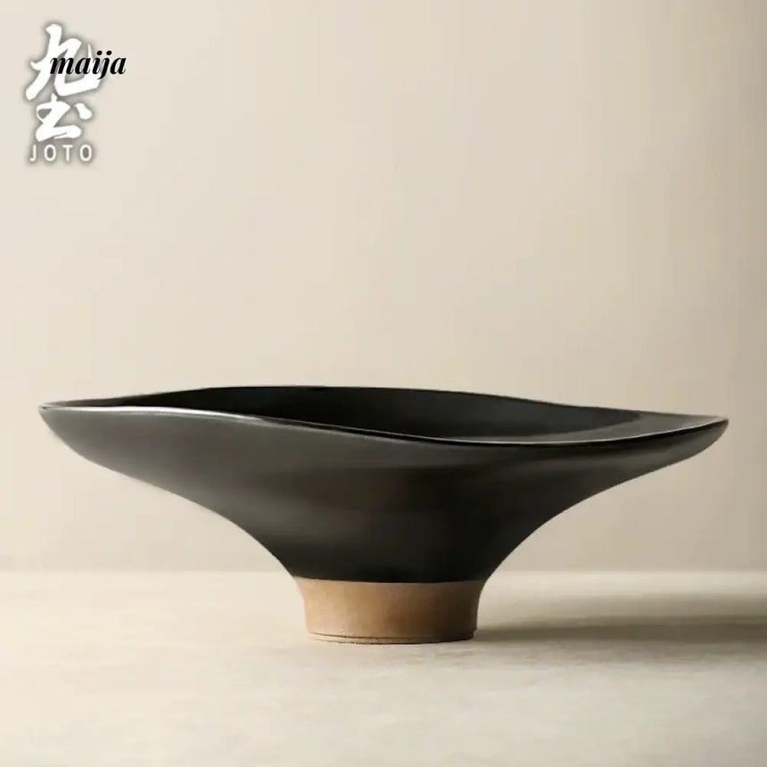 JOTO Japanese Rough Pottery Fruit Plate Sushi Tableware from JOTO