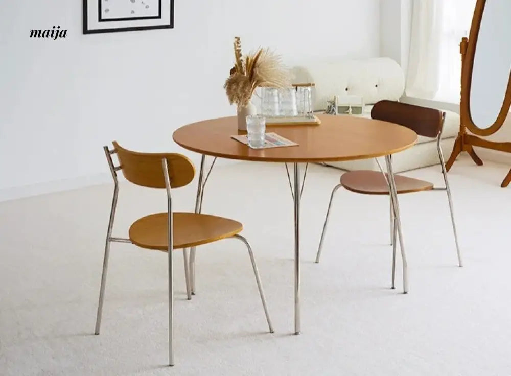 MOODSTORM Lilli Simple Iron Dining Table and Chair Set from MOODSTORM