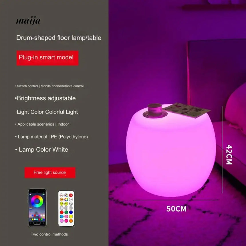 YUNLU Drum Side Table Lamp from MODENG